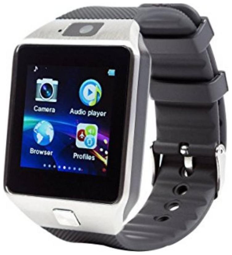 

CRYSTAL DIGITAL DZ09 Smartwatch Compatible With Samsung OnePlus Honor Redmi with SIM and Camera Card Slot Support Works for All Android and IOS (SILVER)