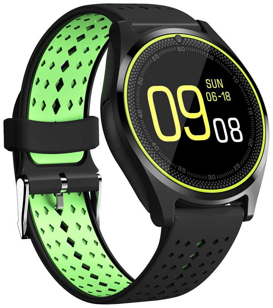 

Crystal Digital V9 Watch Bluetooth Camera And Sim Card Supported Watch Compatible with Samsung Galaxy Note 8 (Green)