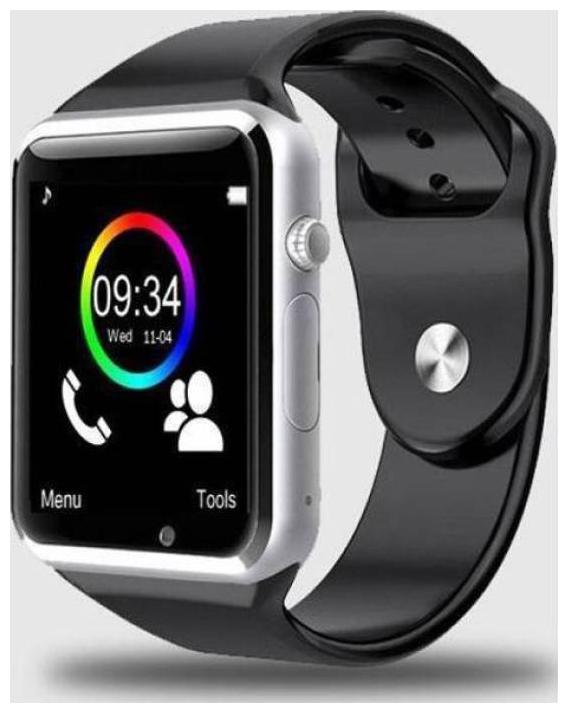

CRYSTAL DIGITAL A1 watch Bluetooth V3 0 Enabled SIM Card Smartwatch (Silver)