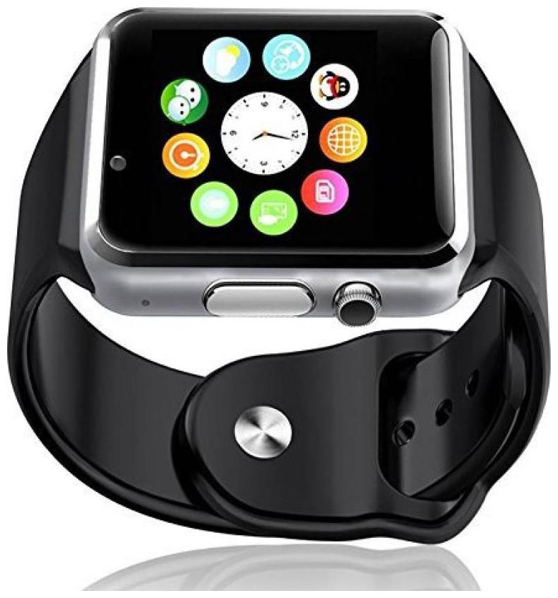 

CHG Bluetooth GT08 Smartwatch Compatible with 4G Mobiles (Silver)