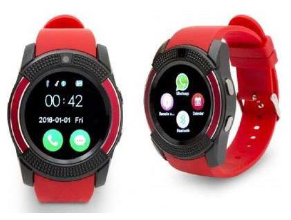 

CHG V8 Smart Notification Bluetooth Smartwatch Wrist watch Design For Vivo V5 Smartphon Red