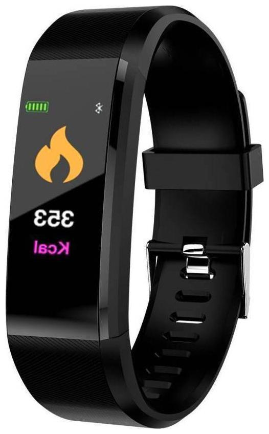

CHG ID115 Plus HR with Pedometer and Multiple Sports Modes Activity Tracker with Modes- Time Mode Sports Mode Calories Mode (Black)