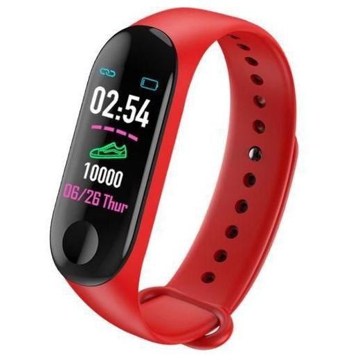 

Crystal Digital M3 Band Heart Rate Monitor OLED Display Waterproof Sports Health Activity Fitness Smartband Bracelet Smartband (Red)