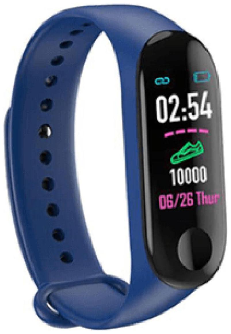 

Crystal Digital M3 Band Heart Rate Monitor OLED Display Waterproof Sports Health Activity Fitness Smartband Bracelet Smartband Smartband (Blue)