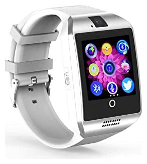

Crystal Digital Q18 Bluetooth Smart Watch Classy Dial For All Android Phones And iOS Devices Multi Functional Smartwatch Featured With Sim Card Slot - white