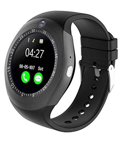

Crystal Digital Y1S Touch Screen Smart Wrist Watch with Features Like Camera Sim Card Slot Black