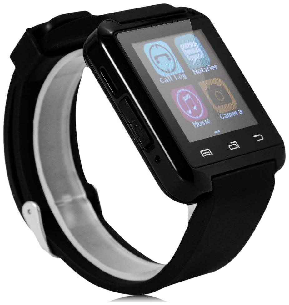 

TSV U8 Smart Watch Bluetooth Smart Wrist Watch for Smartphone For IOS Android - Black
