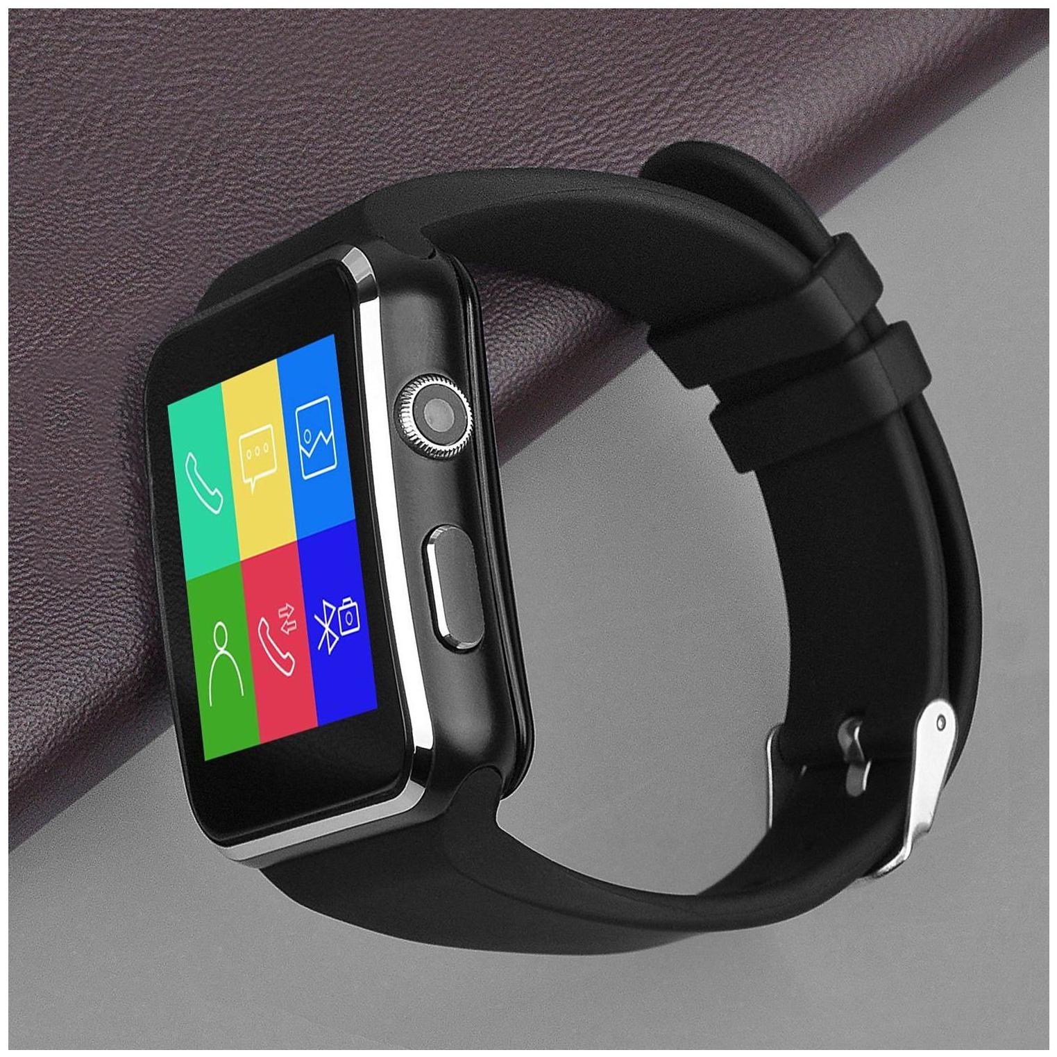 

TSV X6 Original Premium Quality Smartwatch with Pedometer Remote Camera Sim Card and Sleep Monitoring
