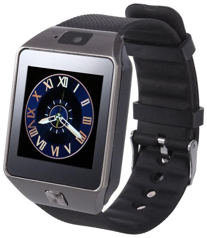 

TSV DZ09 Smart Watch Gold Orange White Black Smartwatch Bluetooth Watches for iOS Android iPhone SIM Card Camera 1 56inch (Black)