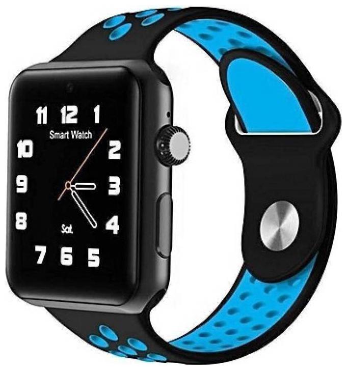 

TSV M3 Bluetooth Smart Watch for Men Women Kids for All Android Smart Phones and Devices Sim Card Slot Microphone Support (Blue)