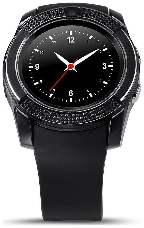 

TSV V8 Bluetooth Smart Watch Phone With Camera And Sim Card Compatible with Samsung Galaxy S7 Edge (Black)