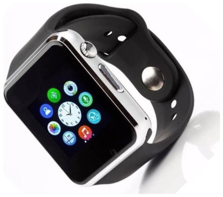 

TSV A1 Bluetooth 4G Touch Screen Watch with Camera Sim Card SD Card Slot Fitness Activity Feature for All Smartphone Device (Silver)