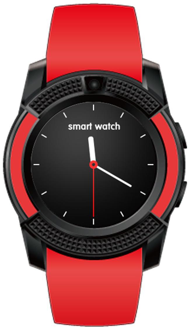 

TSV V8 Watch Bluetooth Smart Wrist Watch Phone Compatible With Redmi Note 6 Red