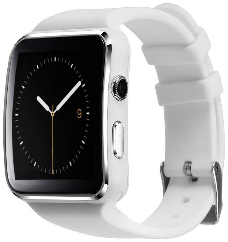 

TSV x6 Camera SIM Card Supported Bluetooth x6 Smartwatch Compatible With Samsung Galaxy (White)