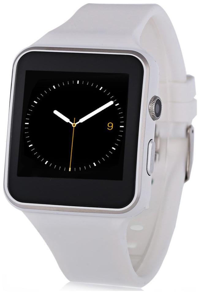 

TSV x6 Bluetooth Smart Watch With Camera Sim SD Card Slot (White)