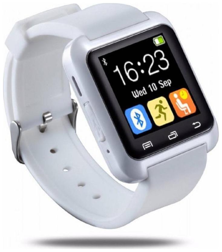 

TSV U8 Smartwatch for Men with Camera and Sim Card Support Compatible (White)