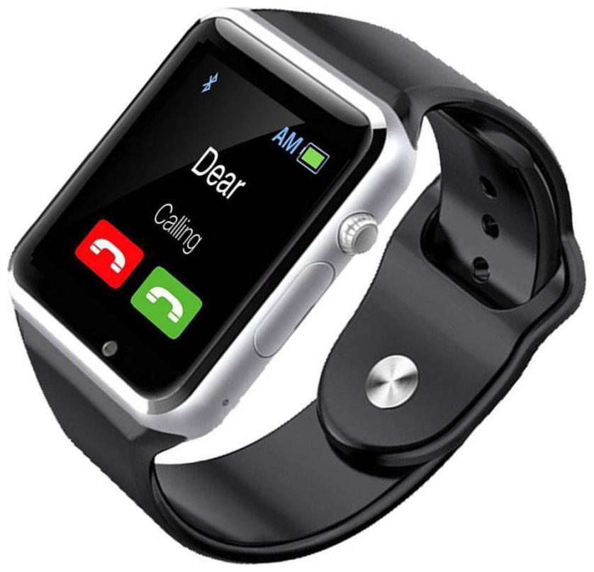 

TSV A1 Bluetooth 4G Touch Screen Watch with Camera Sim Card SD Card Slot Fitness Activity Feature for All Smartphone Device (Silver)