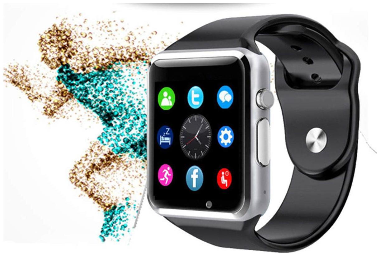 

TSV A1 Bluetooth 4G Touch Screen Smart Watch with Camera SIM Card SD Card Slot for All Android and iOS Devices - Silver