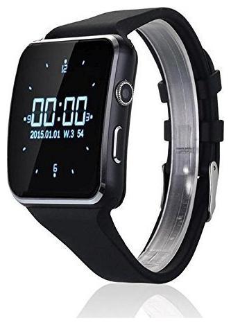 

TSV X6 Bluetooth Smart Wrist Watch with Camera SIM Card Support (Black)