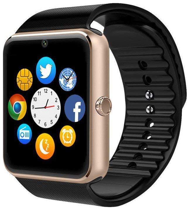 

TSV A1 Bluetooth 4G Touch Screen Smart Watch with Camera SIM Card SD Card Slot for All Android and iOS Devices - (Black)