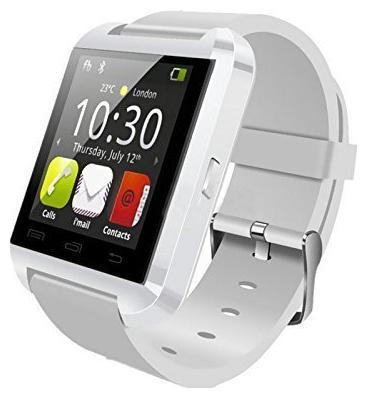 

TSV Bluetooth U8 Smartwatch Compatible with 4G Mobiles (White)