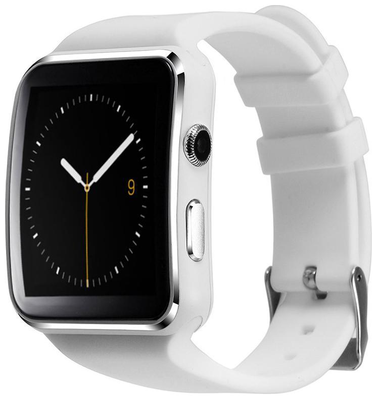 

TSV x6 Camera SIM Card Supported Bluetooth x6 Smartwatch Compatible With Samsung Galaxy A8 (White)