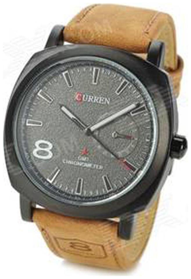 

Curren Black Dial Brown Analog Watches