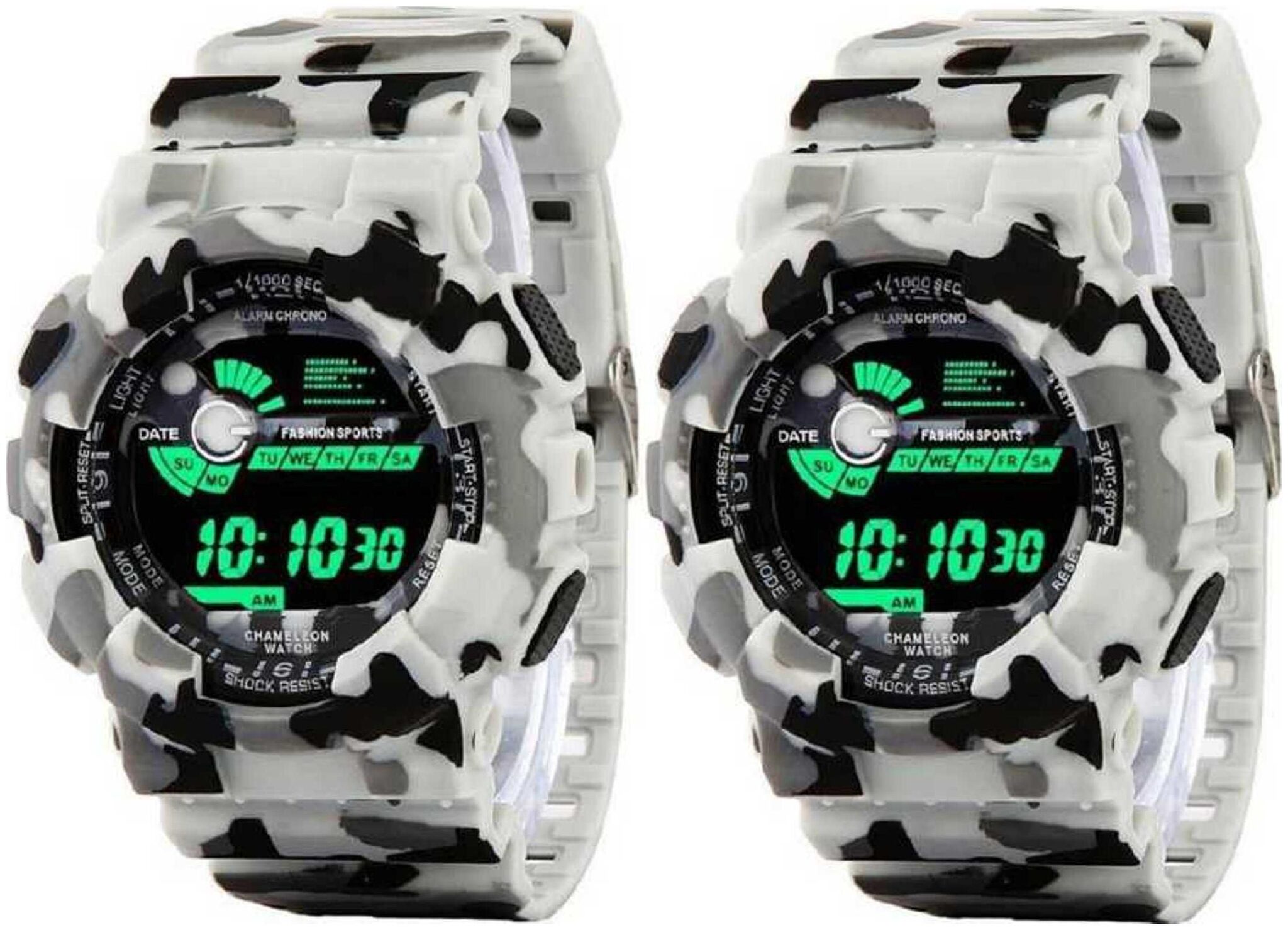 

CZAS CS 8102 White Combo Digital Military Watch - For Men