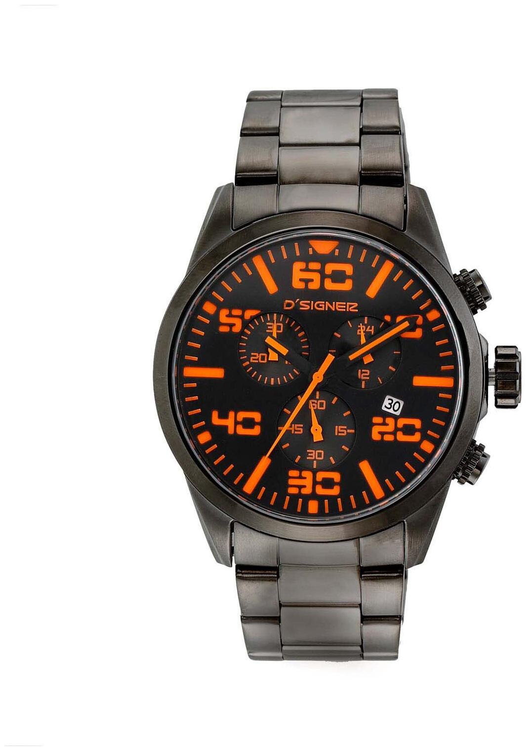 

D SIGNER Black Dial Chronograph Watches For Men - 682GNM