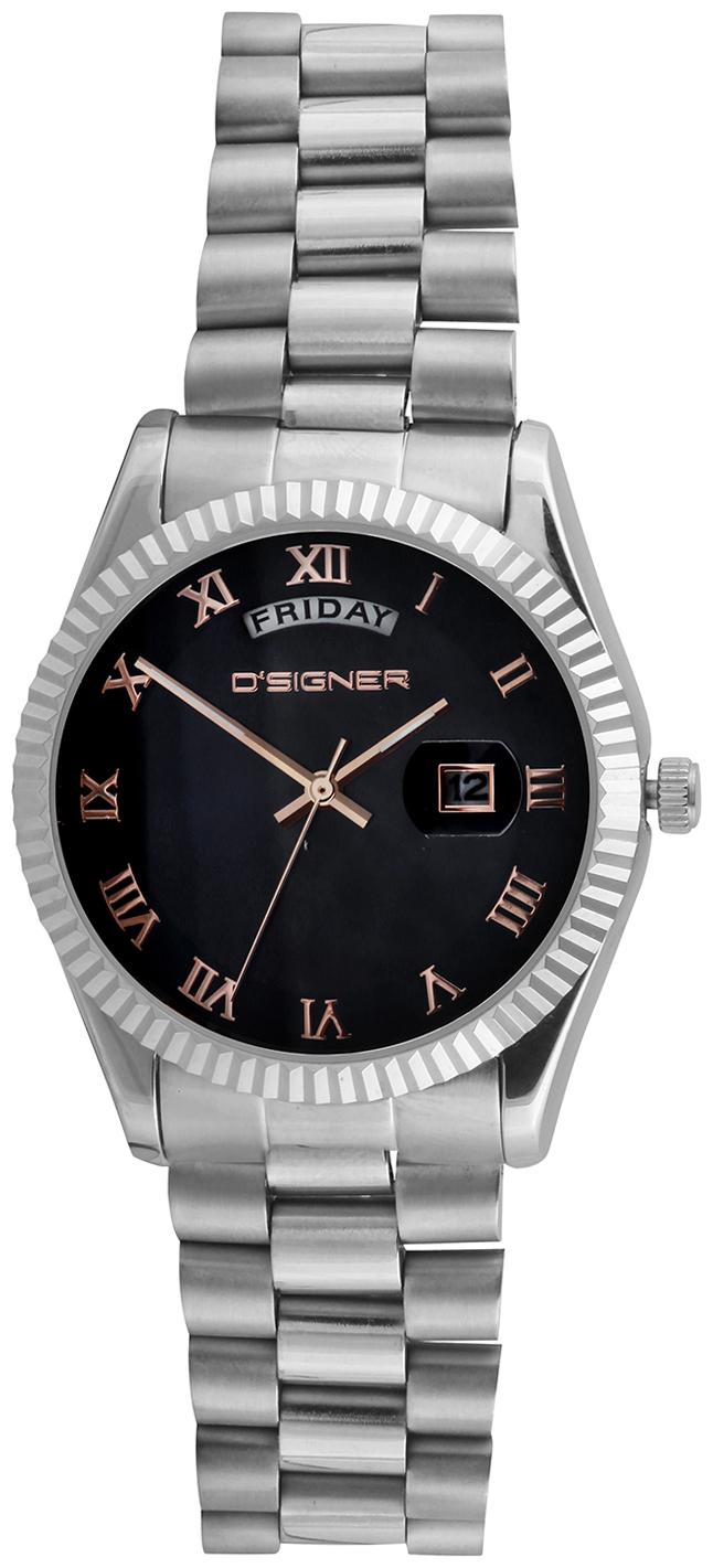 

D SIGNER Black Dial Analog Watch For Men - 521SM 3 G