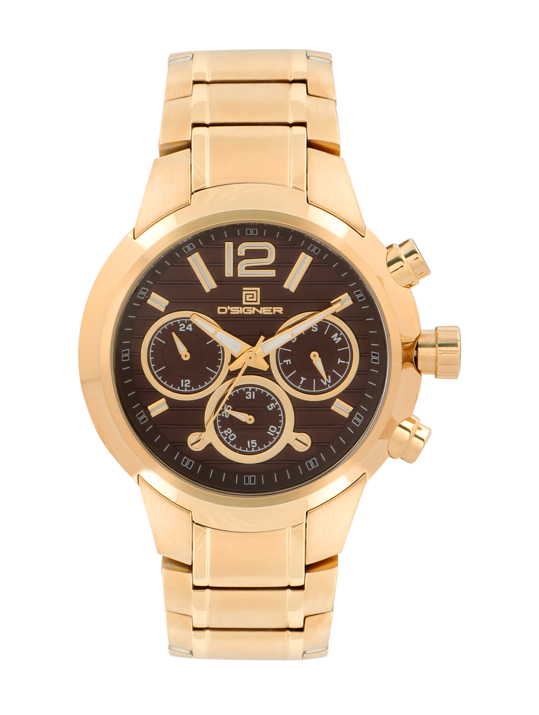 

D SIGNER Brown Dial Analog Chronograph Watches For Men - 717RGM 9 G