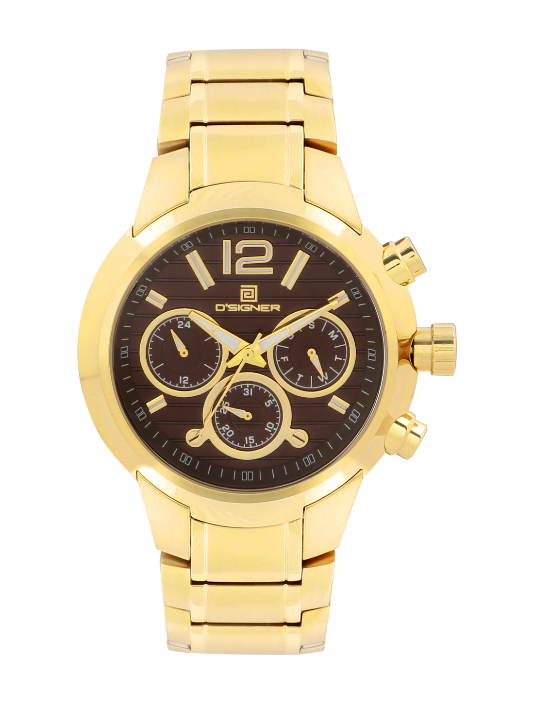 

D SIGNER Brown Dial Chronograph Watches For Men - 717GM 9 G