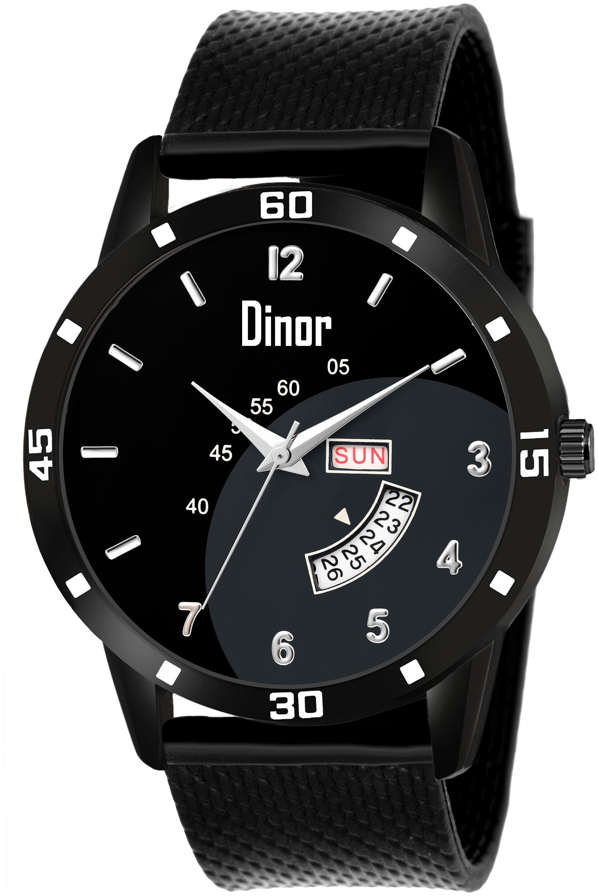 

Dinor Black Analog Watch For Men