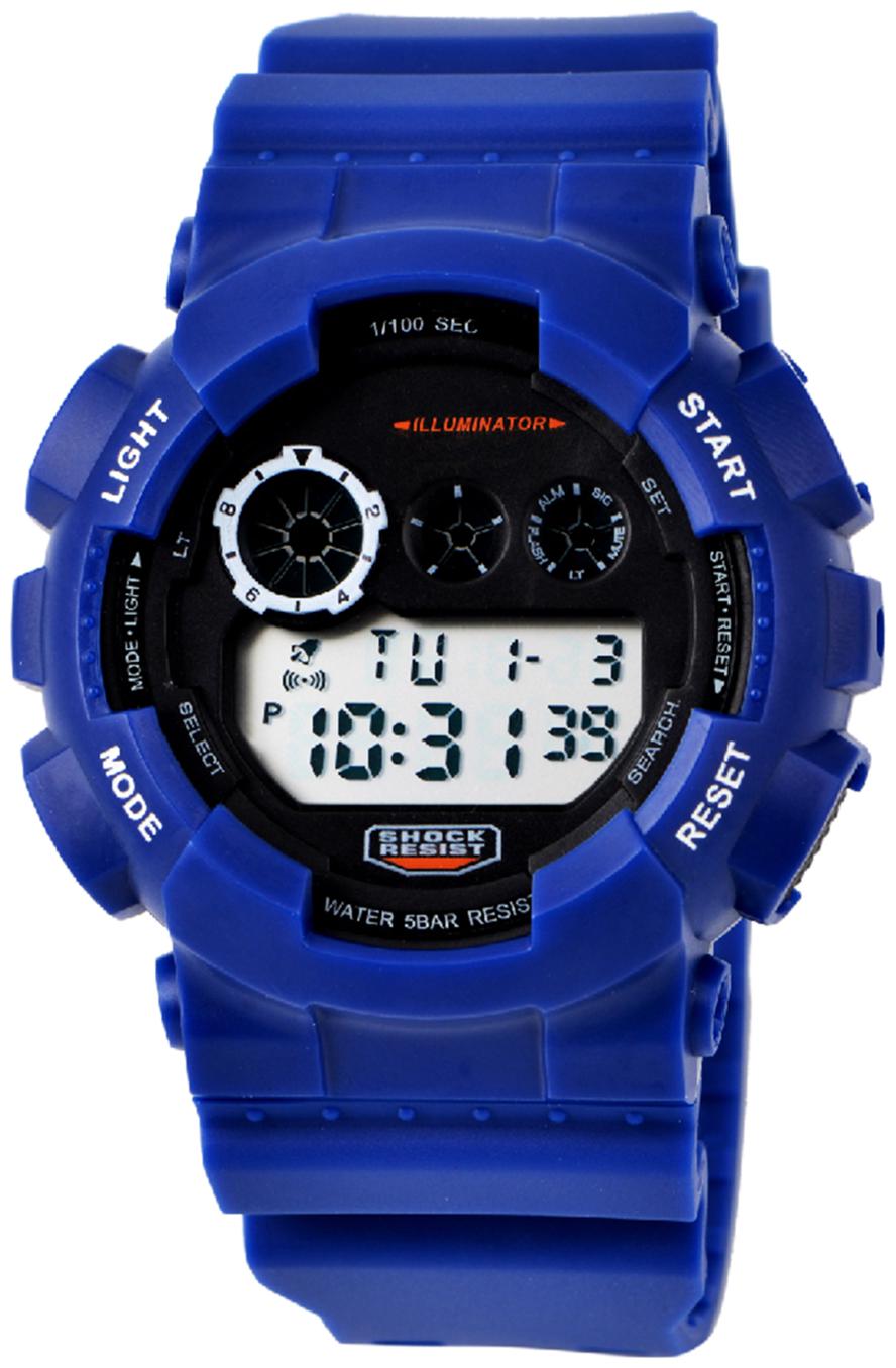 

DIRAY Digita iLLUMINATOR Shock Resistant Biker Collection Sports Watch For Men-DR341G3