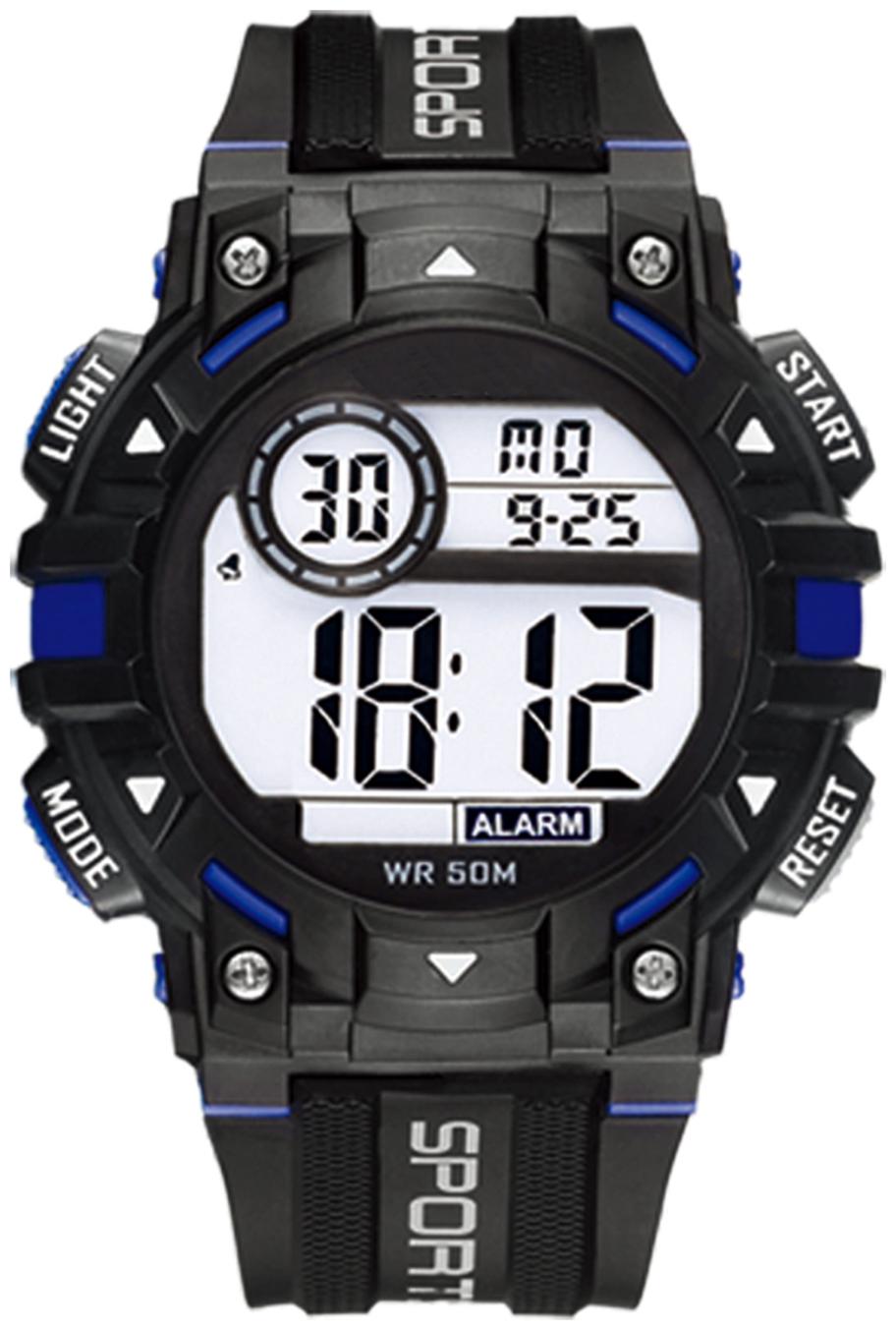 

DIRAY Digital Heavy Load Built Style Chronograph Multifunctional Sports Watch For Men-DR318G3