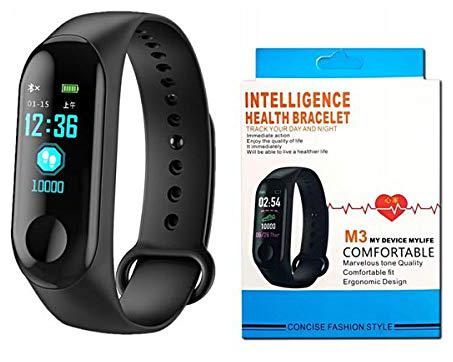 

DISIPRO M3 Smart Fitness Activity Tracker With Waterproof Body With Vibration New Edition For Smartphones