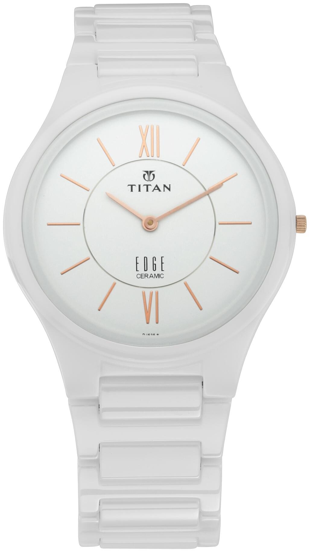 

Edge by Titan in Arctic White - Slim Analog Watch for Men
