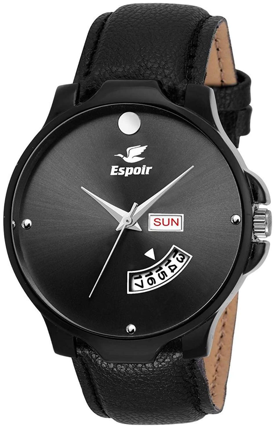 

Espoir Analogue Black Dial Day And Date Men s Watch - BlackMovado-Ryan