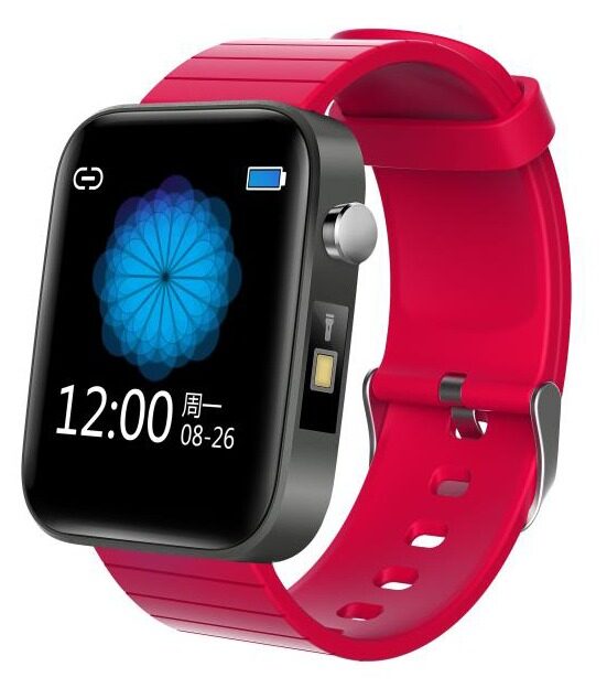 

EYNK LitFit T68 Smart Watch 1 54 Color Full Touch Unisex Fitness Tracker Blood Pressure Blood Oxygen Heart Rate Monitor Waterproof Exercise Smartwatch for iPhone Samsung Android (Red)
