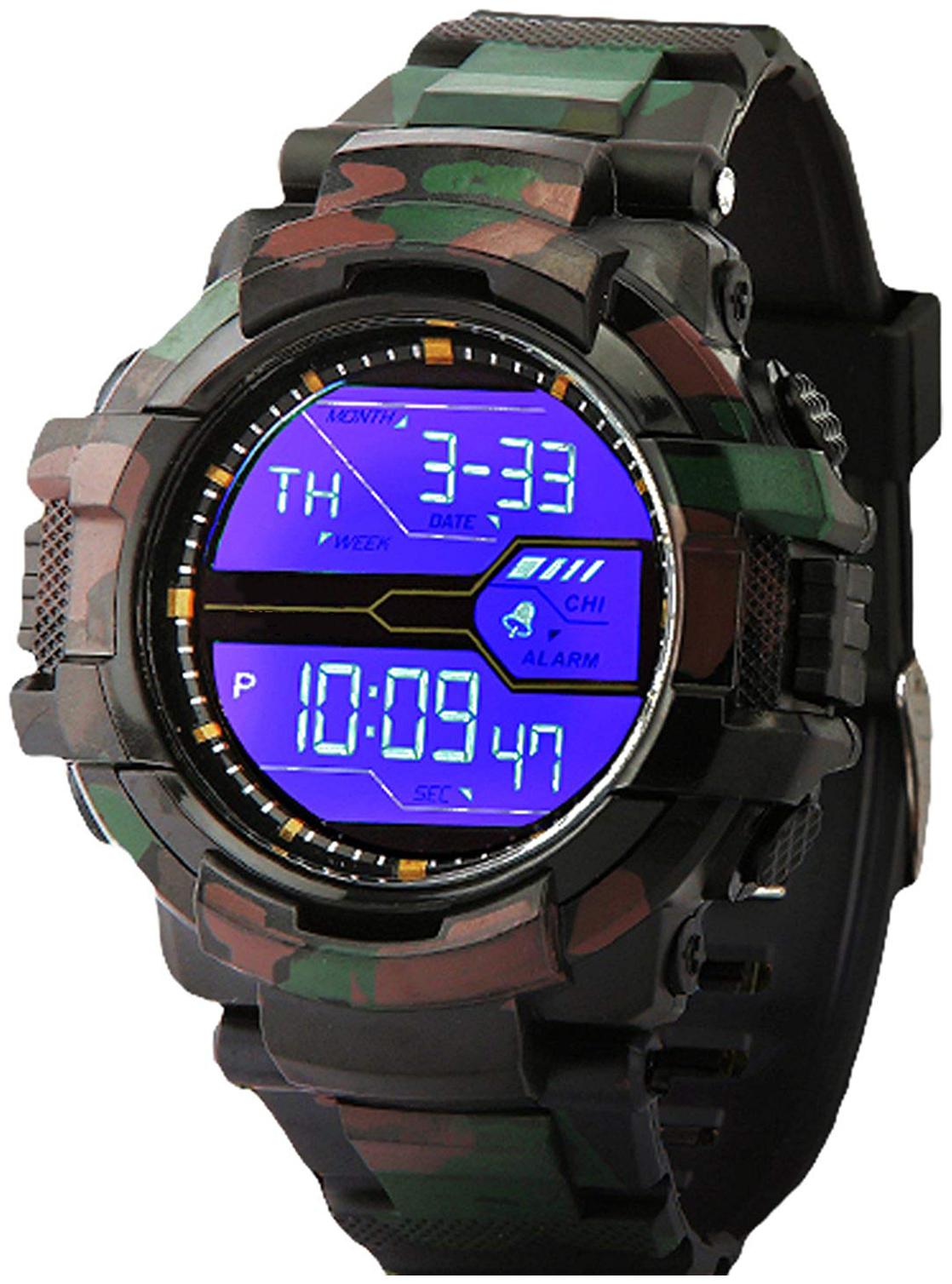 

Fabiano New York FNY129 Blue Color Dial Multicolor Strap with Day Date Working Sports Wrist Watch - For Men s Boy s