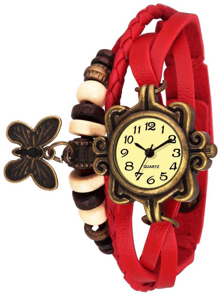 FARP Analog red colour dori type womens watch ladies watch girls watch by Farhan Ashfaq Padri