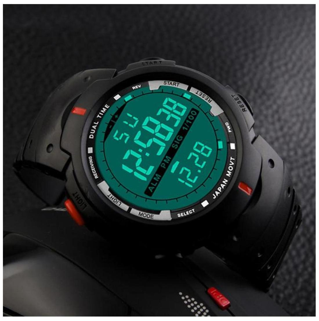 Buy Fashion Men LED Digital Date Military Sport Rubber Quartz Watch Alarm Waterproof Online at Low Prices in India - Paytmmall.com