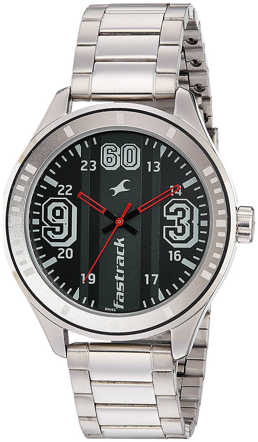 

fastrack Black Stainless Steel Analog Watch men