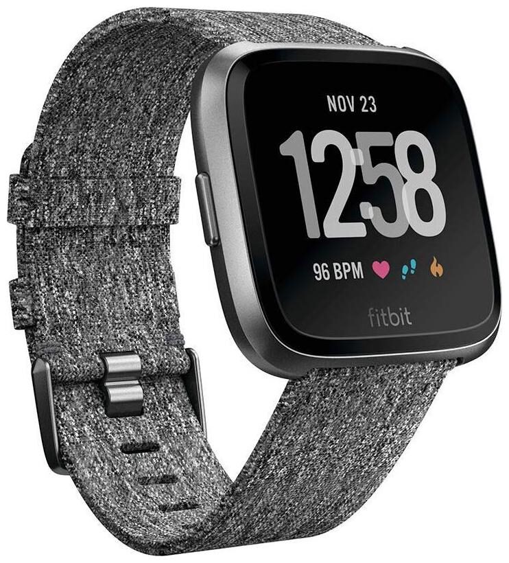 

Fitbit Versa Health and Fitness Smartwatch Onesize Unisex - Charcoal
