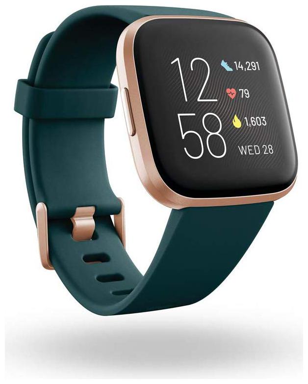 

Fitbit Versa 2 Health Fitness Smartwatch with Heart Rate Music Alexa Built-in Sleep Swim Tracking Stone