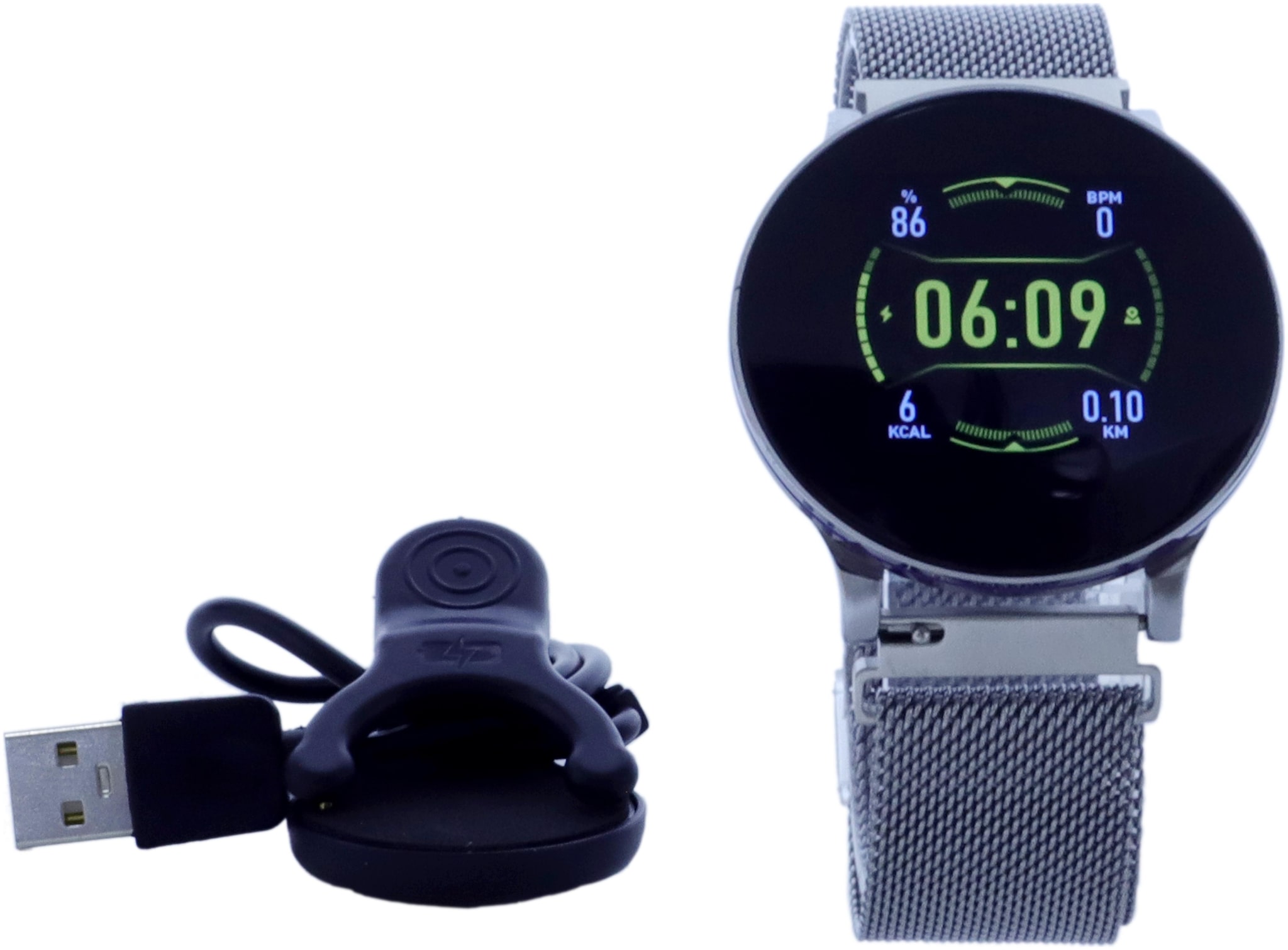 

Fitmove Round Shape Jitsilver Watch For Men And Women