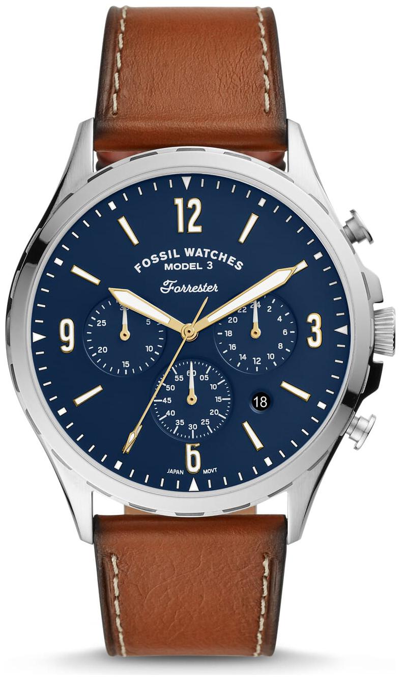 

Fossil Forrester Chronograph Luggage Leather Watch For Men
