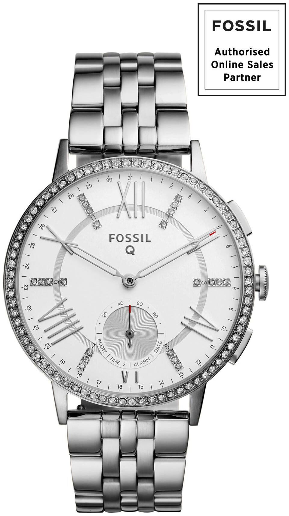 

Fossil Q Gazer Gen 2 Hybrid Silver Stainless Steel Smartwatch -FTW1105