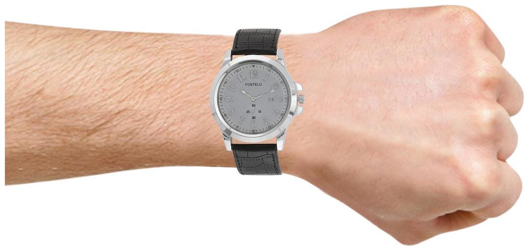 

FOSTELO GREY MEN S WRIST WATCH FST-321