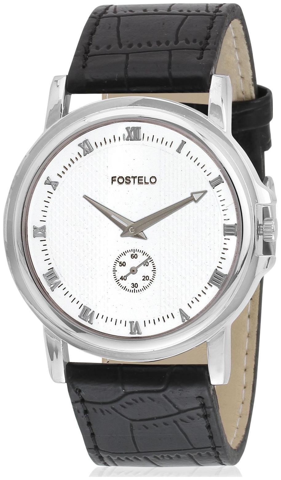

FOSTELO WHITE MEN S WRIST WATCH FST-345